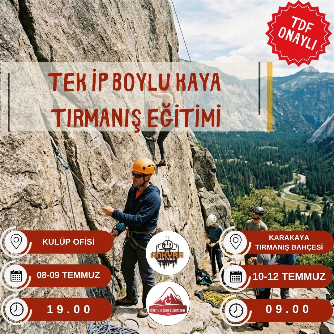 Tek İp Boylu Kaya Tırmanış Eğitimi kapak görseli