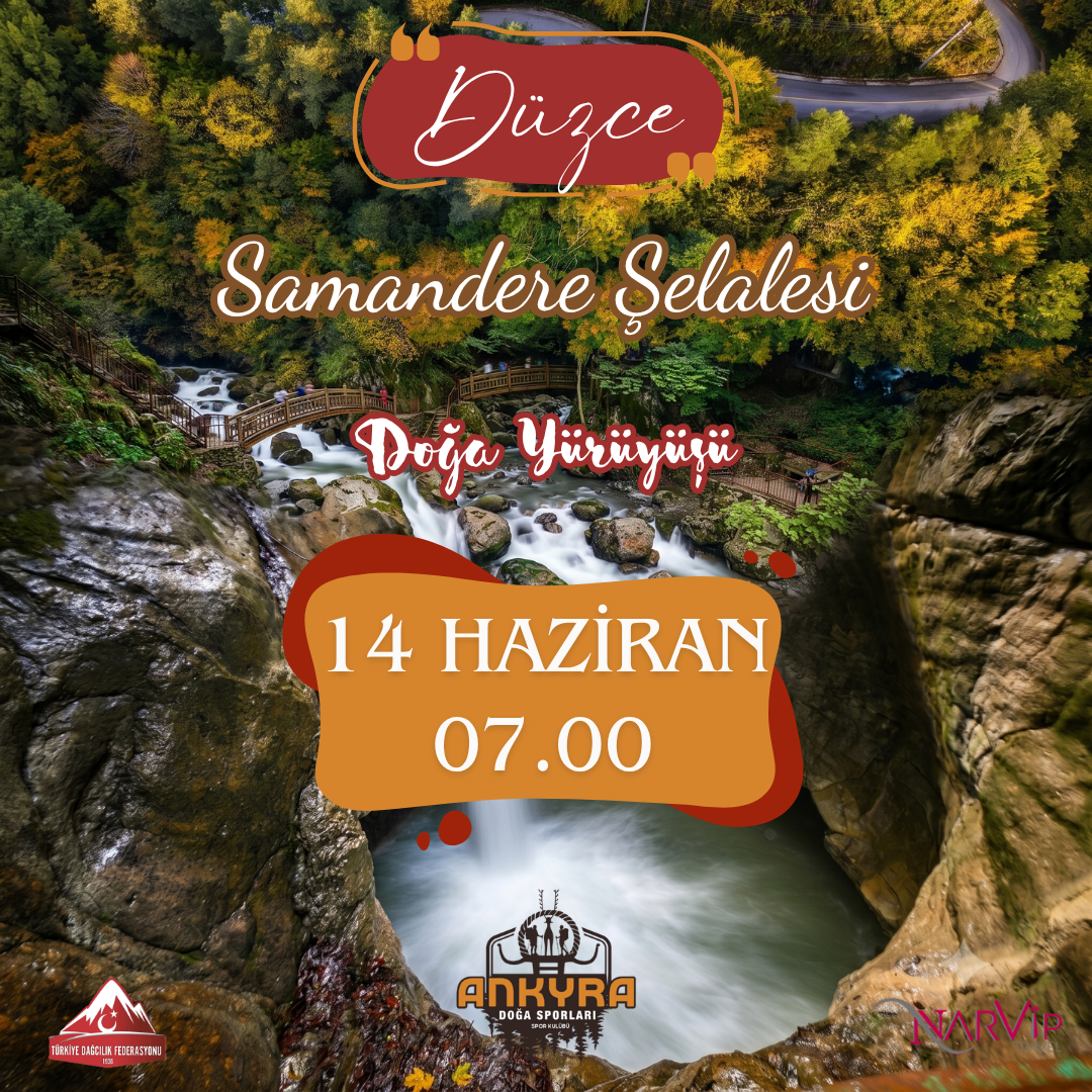 14 Haziran Düzce Samandere Şelalesi Doğa Yürüyüşü kapak